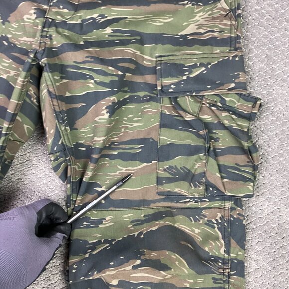 US Army Tiger Stripe Pants Men's Medium Camo Military Rothco BDU Cargo - Picture 4 of 16